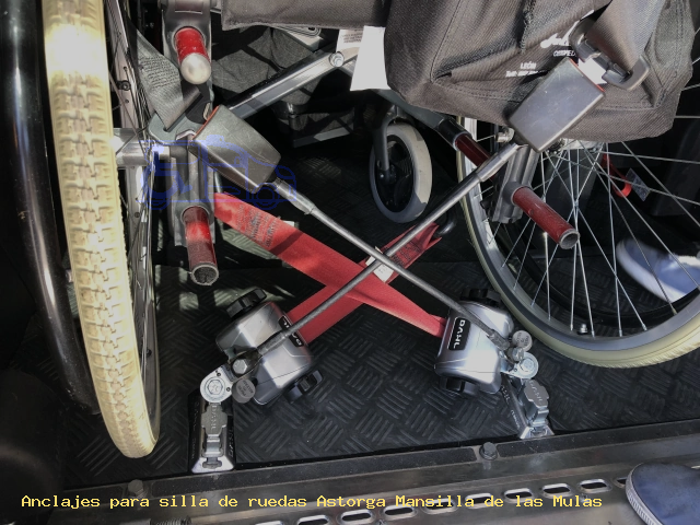 Anclajes silla de ruedas Astorga Mansilla de las Mulas